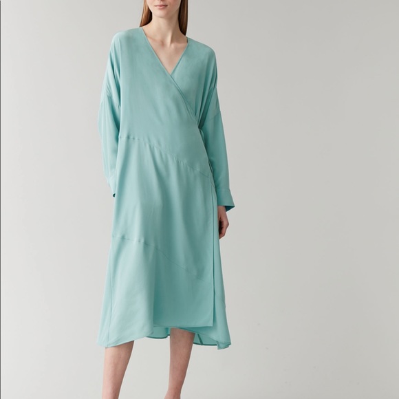 Cos Mulberry Silk Wrap Dress 8sl 